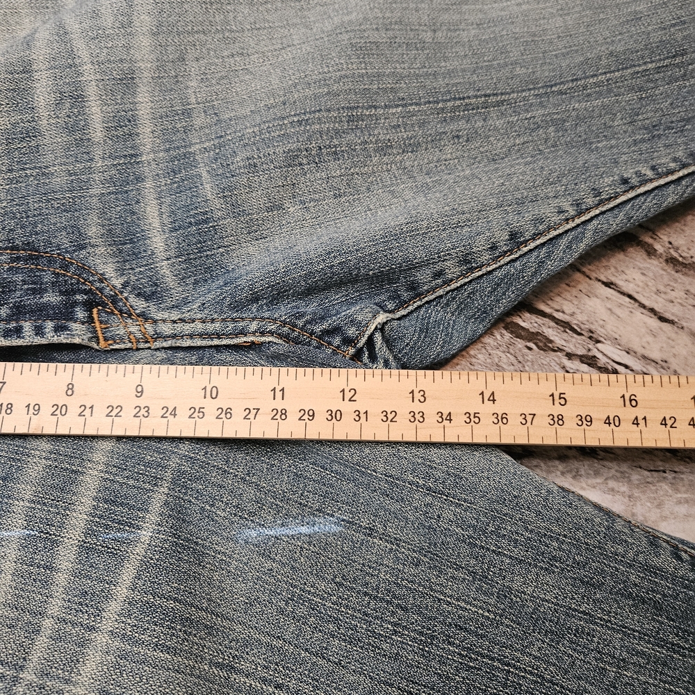 Lucky Brand Faded Blue Straight-Leg Jeans 100% Cotton - Picture 10 of 13